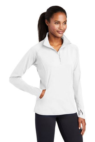 Sport-Tek Ladies Sport-Wick Stretch 1/4-Zip Pullover image thumbnail
