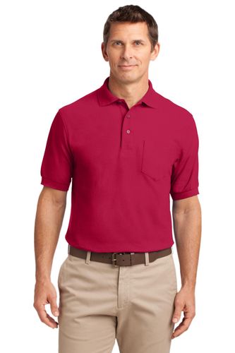 Port Authority Tall Silk Touch Polo with Pocket image thumbnail
