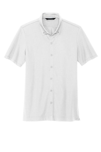 Mercer+Mettle Stretch Pique Full-Button Polo image thumbnail