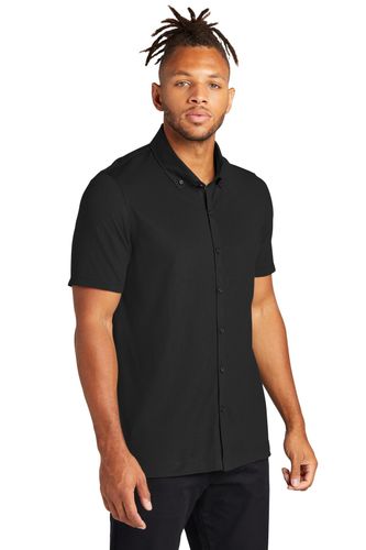 Mercer+Mettle Stretch Pique Full-Button Polo image thumbnail
