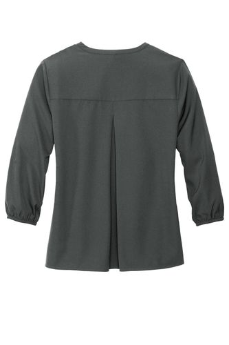 MERCER+METTLE Women's Stretch Crepe 3/4-Sleeve Blouse  image thumbnail