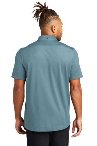 Mercer+Mettle Stretch Pique Full-Button Polo image thumbnail