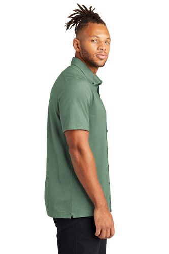 Mercer+Mettle Stretch Pique Full-Button Polo image thumbnail