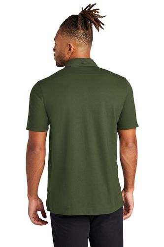 Mercer+Mettle Stretch Pique Full-Button Polo image thumbnail