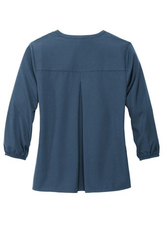 MERCER+METTLE Women's Stretch Crepe 3/4-Sleeve Blouse  image thumbnail
