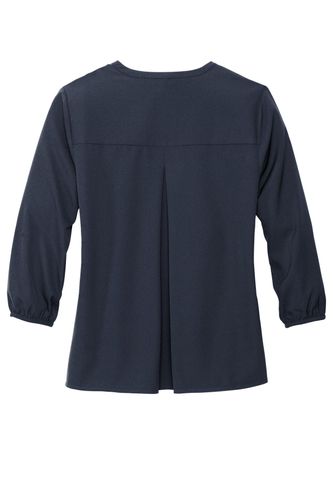 MERCER+METTLE Women's Stretch Crepe 3/4-Sleeve Blouse  image thumbnail