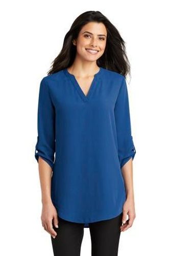 Port Authority Ladies 3/4-Sleeve Tunic Blouse image thumbnail