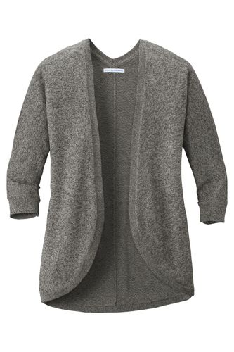 Port Authority Ladies Marled Cocoon Sweater image thumbnail
