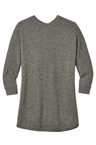 Port Authority Ladies Marled Cocoon Sweater image thumbnail