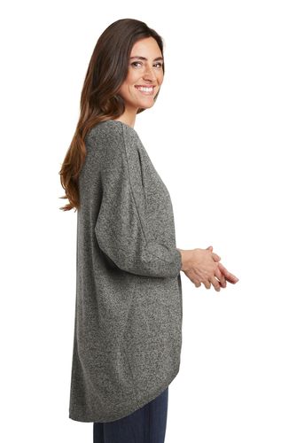 Port Authority Ladies Marled Cocoon Sweater image thumbnail
