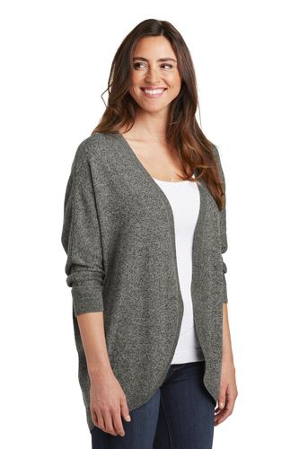 Port Authority Ladies Marled Cocoon Sweater image thumbnail
