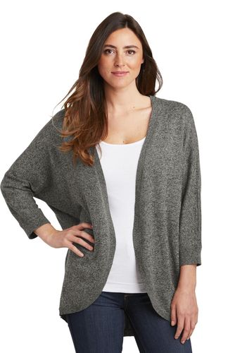 Port Authority Ladies Marled Cocoon Sweater image thumbnail