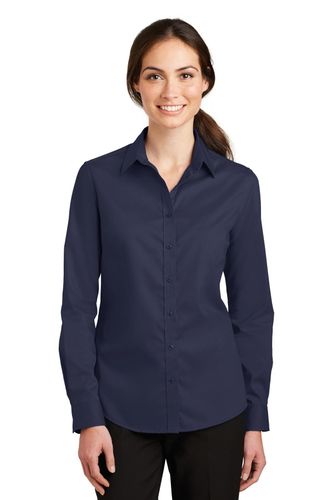 Port Authority Ladies SuperPro Twill Shirt image thumbnail