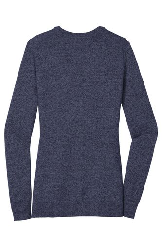 Port Authority Ladies Marled Cardigan Sweater image thumbnail