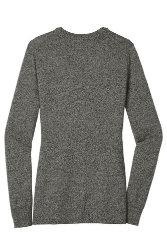 Port Authority Ladies Marled Cardigan Sweater image thumbnail