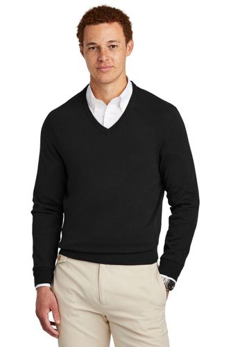 Brooks Brothers Cotton Stretch V-Neck Sweater  image thumbnail