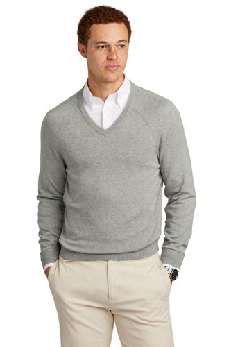 Brooks Brothers Cotton Stretch V-Neck Sweater  image thumbnail