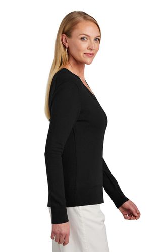 Brooks Brothers Women's Cotton Stretch V-Neck Sweater image thumbnail