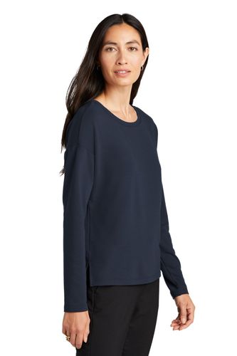 MERCER+METTLE Women's Stretch Drop Shoulder Pullover  image thumbnail