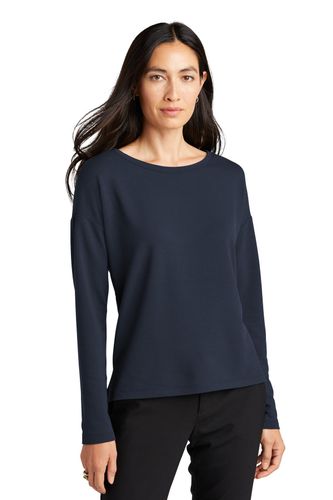 MERCER+METTLE Women's Stretch Drop Shoulder Pullover  image thumbnail