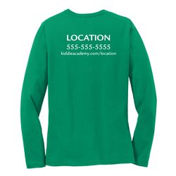 Image of Billboard Women's Long Sleeve T-Shirt - White Imprint (KA-LPC54LS-BILB-W)