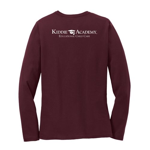 Learn On. Women's Long Sleeve T-Shirt - White Imprint (KA-LPC54LS-LEARN-W) image thumbnail