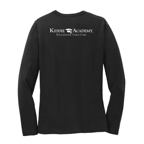 Learn On. Women's Long Sleeve T-Shirt - White Imprint (KA-LPC54LS-LEARN-W) image thumbnail