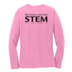 Image of STEM Women's Long Sleeve T-Shirt - Black Imprint (KA-LPC54LS-STEM-B)