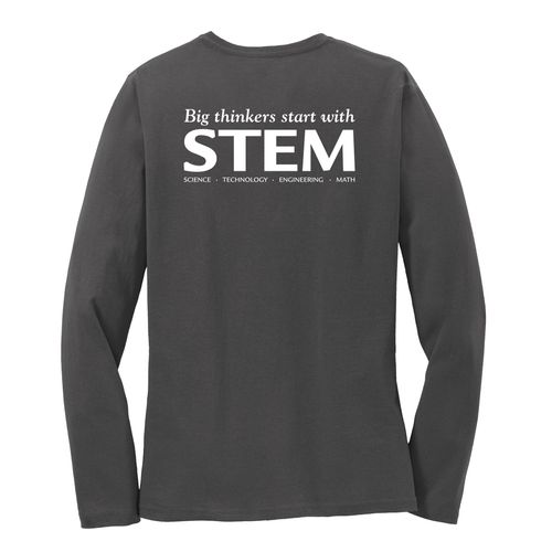 STEM Women's Long Sleeve T-Shirt - White Imprint (KA-LPC54LS-STEM-W) image thumbnail