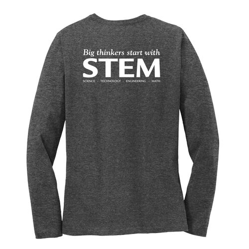 STEM Women's Long Sleeve T-Shirt - White Imprint (KA-LPC54LS-STEM-W) image thumbnail