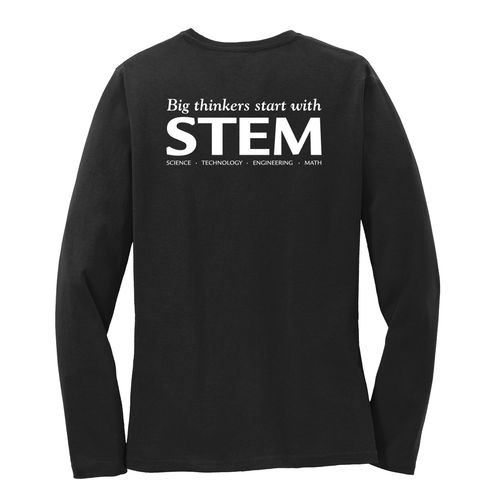 STEM Women's Long Sleeve T-Shirt - White Imprint (KA-LPC54LS-STEM-W) image thumbnail