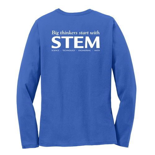 STEM Women's Long Sleeve T-Shirt - White Imprint (KA-LPC54LS-STEM-W) image thumbnail