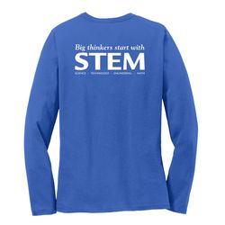 Image of STEM Women's Long Sleeve T-Shirt - White Imprint (KA-LPC54LS-STEM-W)