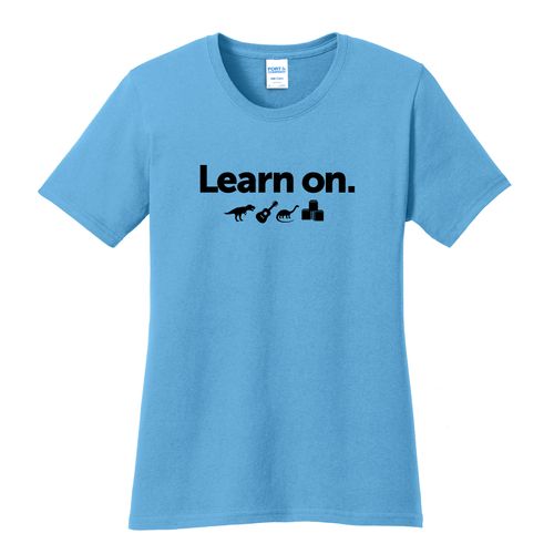 Learn On. Women's T-Shirt - Black Imprint (KA-LPC54-LEARN-B) image thumbnail