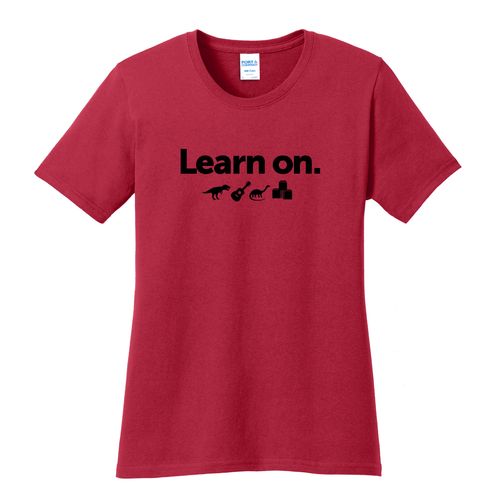 Learn On. Women's T-Shirt - Black Imprint (KA-LPC54-LEARN-B) image thumbnail