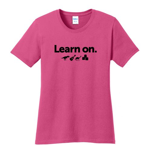 Learn On. Women's T-Shirt - Black Imprint (KA-LPC54-LEARN-B) image thumbnail
