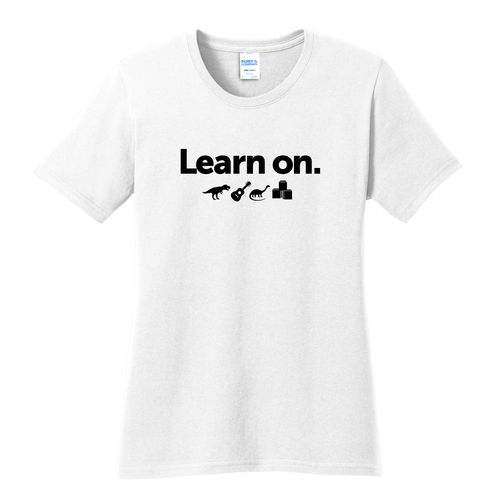 Learn On. Women's T-Shirt - Black Imprint (KA-LPC54-LEARN-B) image thumbnail