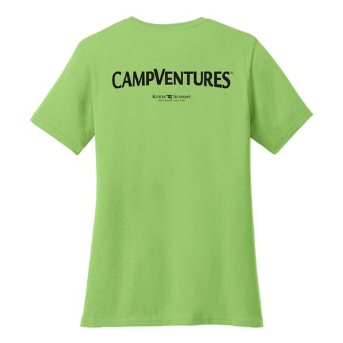 CampVentures Women's V-Neck Staff T-Shirt - Black Imprint (KA-LPC54V-CVSTF-B) image thumbnail