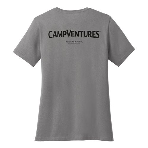 CampVentures Women's V-Neck Staff T-Shirt - Black Imprint (KA-LPC54V-CVSTF-B) image thumbnail