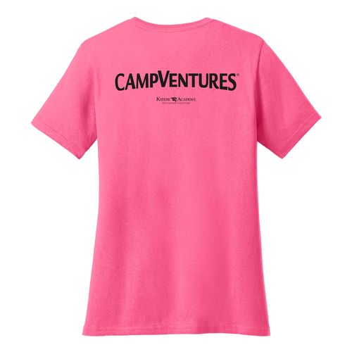 CampVentures Women's V-Neck Staff T-Shirt - Black Imprint (KA-LPC54V-CVSTF-B) image thumbnail