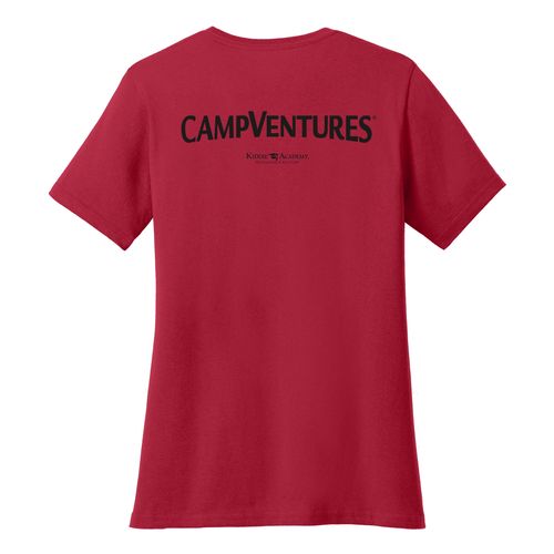CampVentures Women's V-Neck Staff T-Shirt - Black Imprint (KA-LPC54V-CVSTF-B) image thumbnail