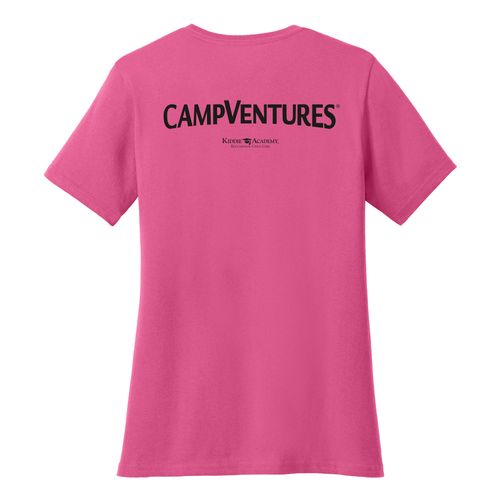 CampVentures Women's V-Neck Staff T-Shirt - Black Imprint (KA-LPC54V-CVSTF-B) image thumbnail