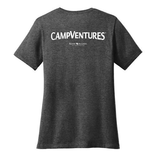 CampVentures Women's V-Neck Staff T-Shirt - White Imprint (KA-LPC54V-CVSTF-W) image thumbnail