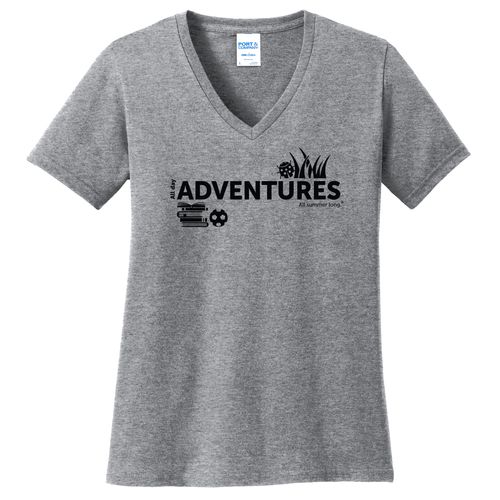 CampVentures Women's V-Neck T-Shirt - Black Imprint (KA-LPC54V-CV-B) image thumbnail