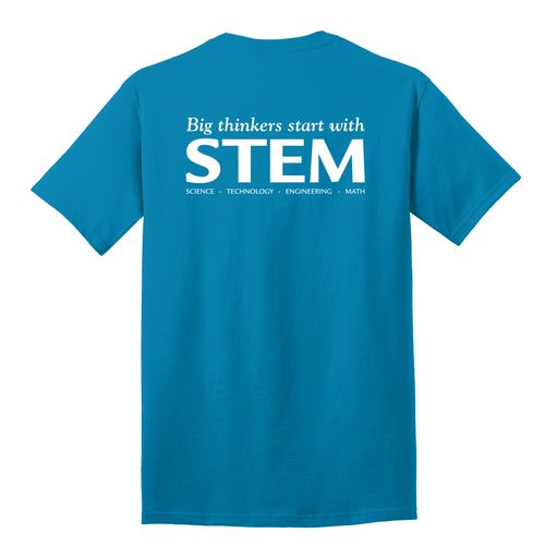 STEM Adult T-Shirt - White Imprint (KA-PC54-STEM-W) image thumbnail