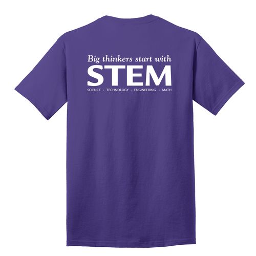 STEM Adult T-Shirt - White Imprint (KA-PC54-STEM-W) image thumbnail