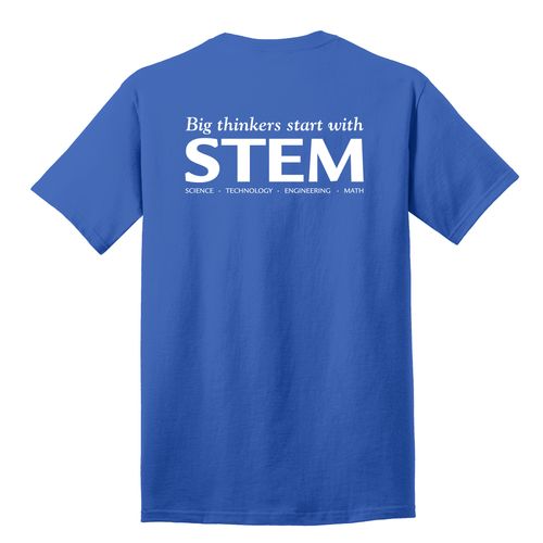 STEM Adult T-Shirt - White Imprint (KA-PC54-STEM-W) image thumbnail