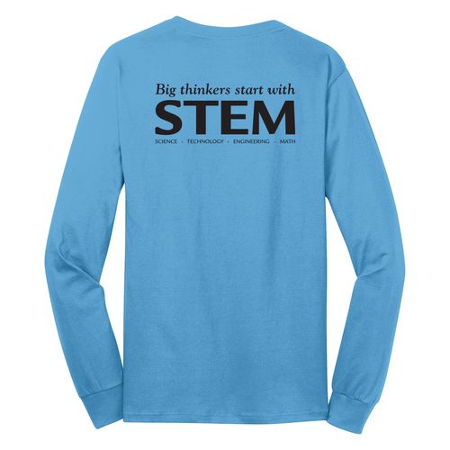 STEM Adult Long Sleeve T-Shirt - Black Imprint (KA-PC54LS-STEM-B) image thumbnail