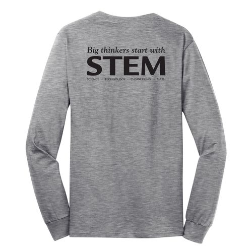 STEM Adult Long Sleeve T-Shirt - Black Imprint (KA-PC54LS-STEM-B) image thumbnail