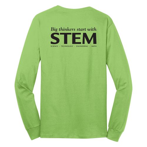 STEM Adult Long Sleeve T-Shirt - Black Imprint (KA-PC54LS-STEM-B) image thumbnail
